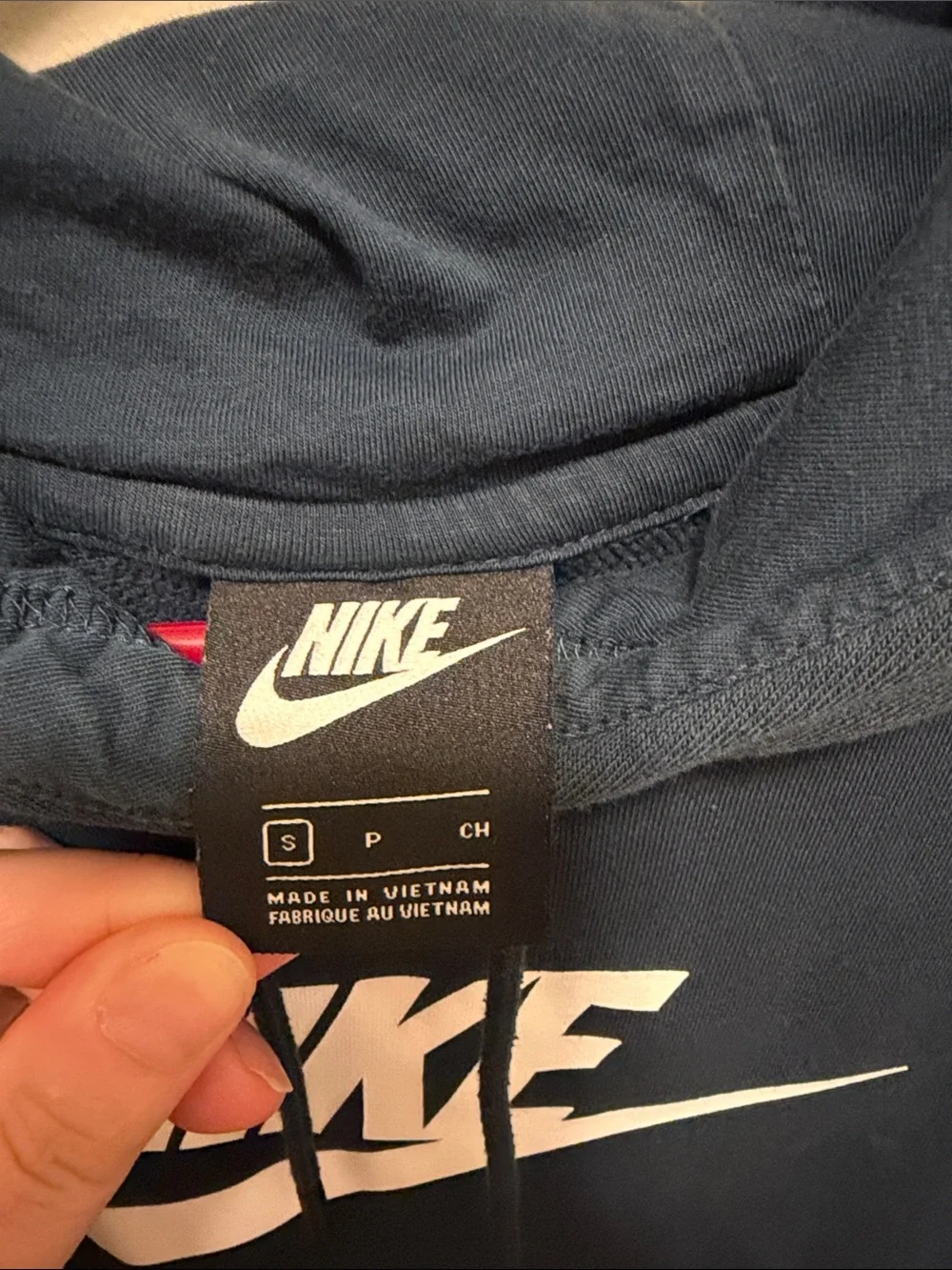 Nike Teal Blue Pullover Hoodie with White Swoosh